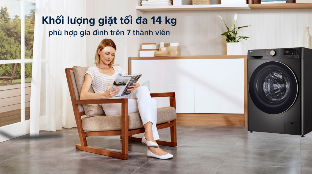Tải app AX88 ngay để nhận thưởng khủng LG FV1414S3BA có khối lượng giặt 14kg Tải app AX88 ngay để nhận thưởng khủng LG FV1414S3BA có khối lượng giặt 14kg