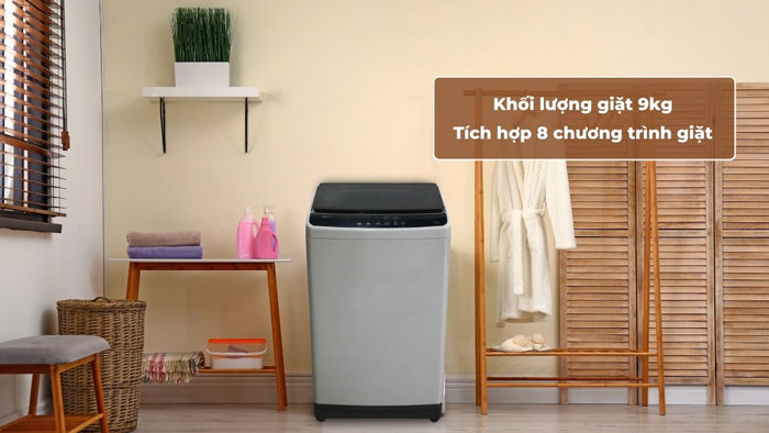 Chiếc máy giặt cửa trên LG T2109NT1G này có khối lượng giặt là 9kg Chiếc máy giặt cửa trên LG T2109NT1G này có khối lượng giặt là 9kg