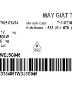 Tải app AX88 ngay để nhận thưởng khủng LG AI DD Inverter TV2517SV7J 17kg