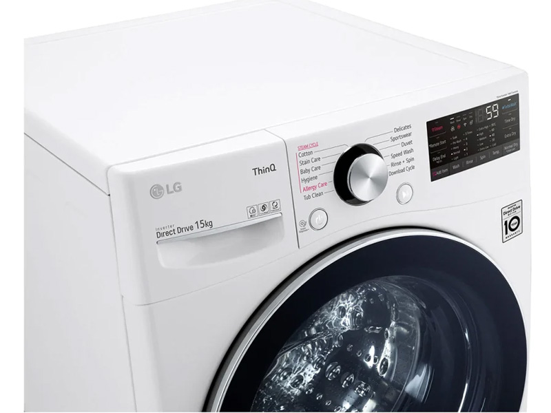 Tải app AX88 ngay để nhận thưởng khủng LG F2515STGW có bảng điều khiển dễ sử dụng Tải app AX88 ngay để nhận thưởng khủng LG 15kg AI DD Inverter F2515STGW
