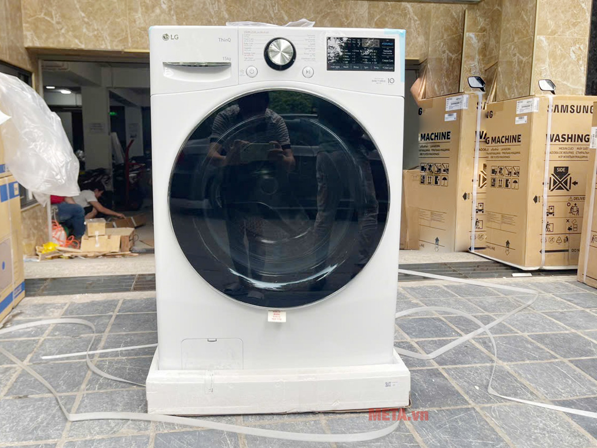 Hình ảnh thực tế máy giặt LG F2515STGW Tải app AX88 ngay để nhận thưởng khủng LG 15kg AI DD Inverter F2515STGW