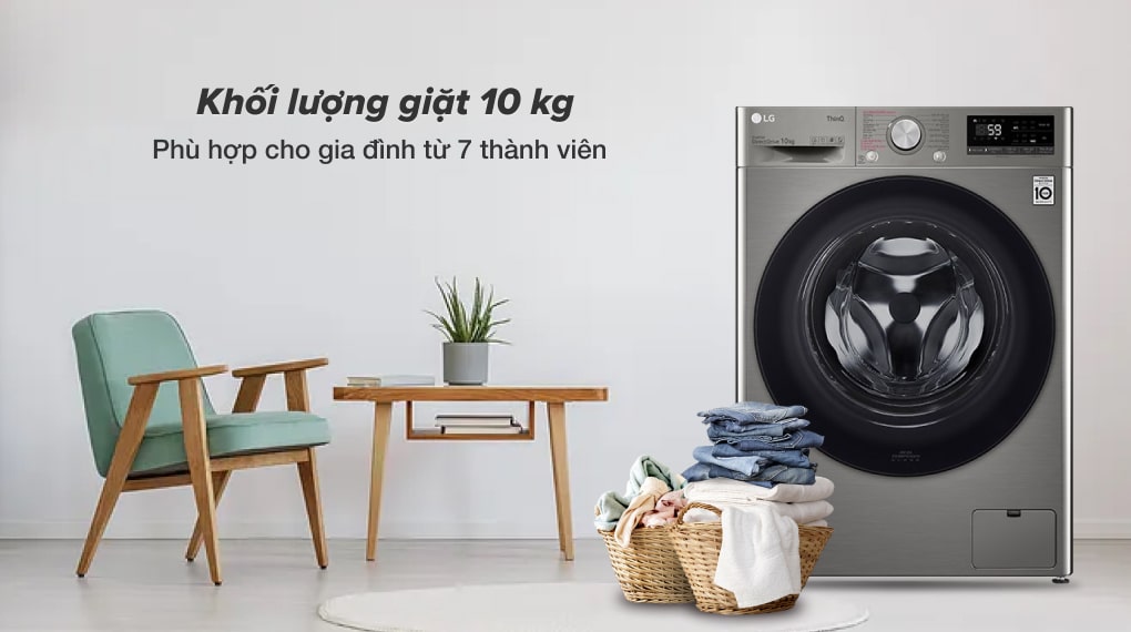 Tải app AX88 ngay để nhận thưởng khủng lồng ngang LG Inverter 10kg FV1410S4P