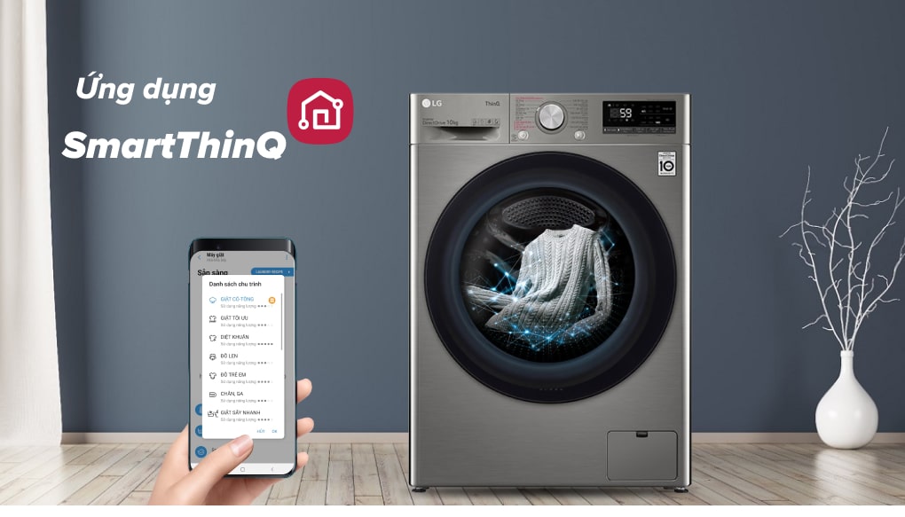 Tải app AX88 ngay để nhận thưởng khủng lồng ngang LG Inverter 10kg FV1410S4P