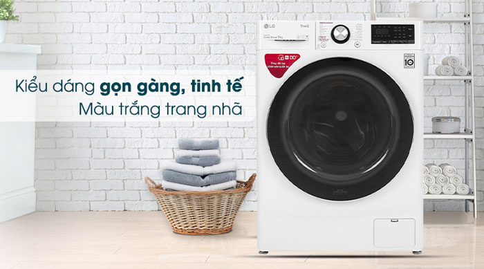 Tải app AX88 ngay để nhận thưởng khủng LG FV1409S2W có thiết kế nhỏ gọn Tải app AX88 ngay để nhận thưởng khủng lồng ngang LG Inverter 9kg FV1409S2W