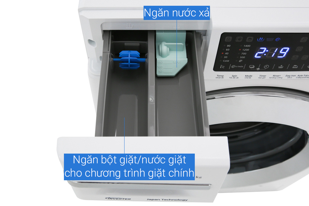 Tải app AX88 ngay để nhận thưởng khủng Panasonic NA-V10FG1WVT có ngăn kéo đựng chất tẩy tiện lợi Tải app AX88 ngay để nhận thưởng khủng Panasonic NA-V10FG1WVT