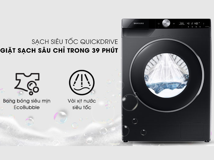Tải app AX88 ngay để nhận thưởng khủng Samsung AI Inverter 9 kg WW90TP44DSB/SV