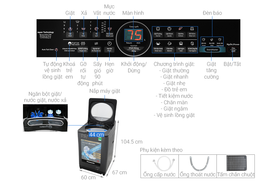 Tải app AX88 ngay để nhận thưởng khủng Panasonic Inverter 11.5kg NA-FD11AR1BV