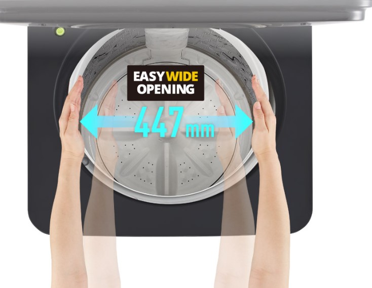 Lồng giặt máy giặt Panasonic NA-FD10AR1BV có kích thước lớn giúp dễ lấy và bỏ đồ giặt Lồng giặt máy giặt Panasonic NA-FD10AR1BV có kích thước lớn giúp dễ lấy và bỏ đồ giặt