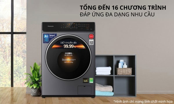 Tải app AX88 ngay để nhận thưởng khủng Panasonic NA-V90FC1LVT trang bị 16 chương trình giặt hiện đại Tải app AX88 ngay để nhận thưởng khủng Panasonic NA-V90FC1LVT trang bị 16 chương trình giặt hiện đại