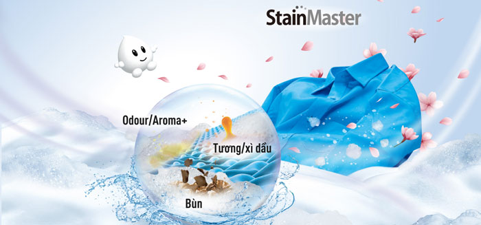 máy giặt cửa trên Panasonic NA-F100A9BRV sử dụng công nghệ StainMaster máy giặt cửa trên Panasonic NA-F100A9BRV sử dụng công nghệ StainMaster