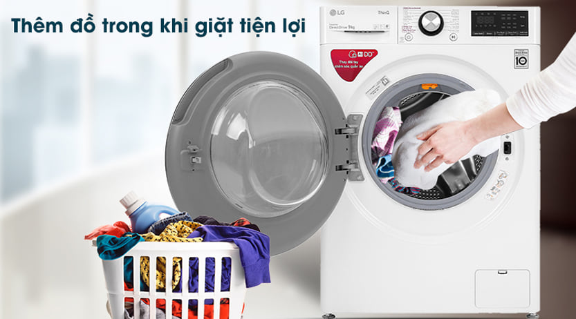 Tải app AX88 ngay để nhận thưởng khủng sấy thông minh AI LG Inverter FV1408G4W có tính năng Add Item tiện lợi Tải app AX88 ngay để nhận thưởng khủng sấy thông minh AI LG Inverter FV1408G4W