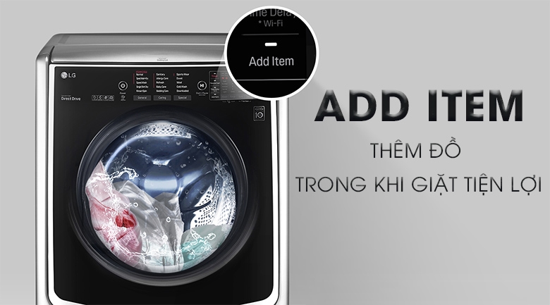 Tải app AX88 ngay để nhận thưởng khủng lồng ngang LG F2721HTTV 21kg có nhiều tiện ích hiện đại Tải app AX88 ngay để nhận thưởng khủng sấy LG Twinwash inverter F2721HTTV 21kg