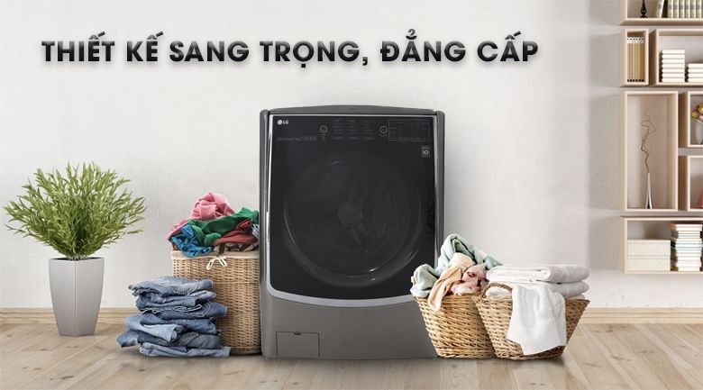 Tải app AX88 ngay để nhận thưởng khủng sấy LG F2721HTTV 21kg thiết kế sang trọng, đẳng cấp Tải app AX88 ngay để nhận thưởng khủng sấy LG Twinwash inverter F2721HTTV 21kg