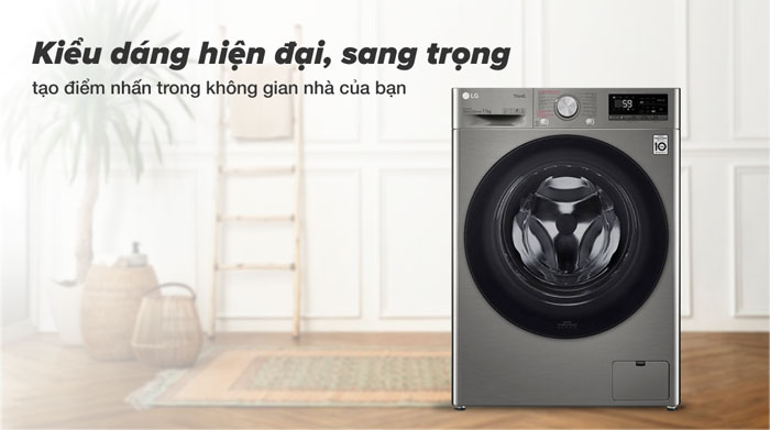 Tải app AX88 ngay để nhận thưởng khủng cửa trước FV1411S4P có thiết kế gọn gàng nổi bật Tải app AX88 ngay để nhận thưởng khủng thông minh AI LG Inverter 11kg FV1411S4P