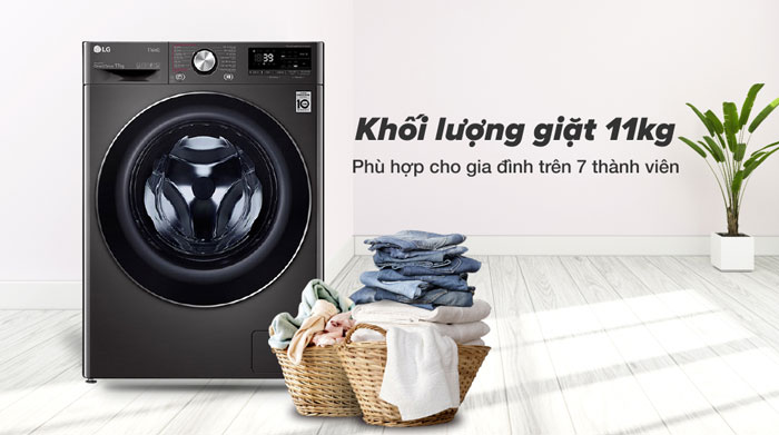 Tải app AX88 ngay để nhận thưởng khủng thông minh AI LG Inverter 11kg FV1411S3B