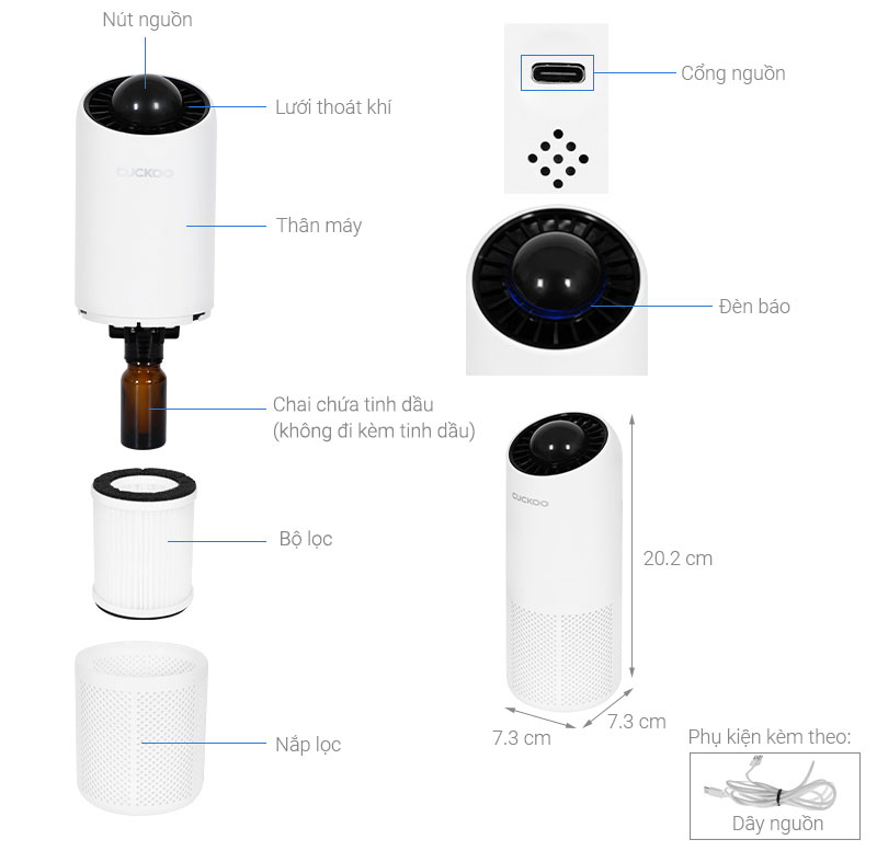 Cấu tạo của Ax88 trang chủ mini Cuckoo CAC-AG0110FW/WHCKV AX88 bet đăng nhập mini Cuckoo CAC-AG0110FW/WHCKV