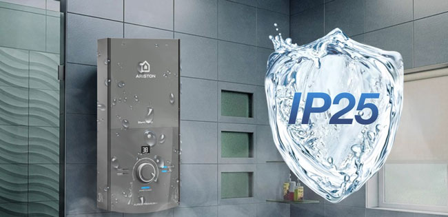 Vỏ bình nóng lạnh Ariston Aures Premium + 4.5P có khả năng chống nước, chống cháy Vỏ bình nóng lạnh Ariston Aures Premium + 4.5P có khả năng chống nước, chống cháy