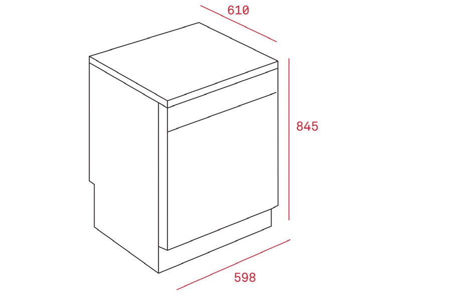 Máy rửa bát Máy rửa bát độc lập Teka LP8-820 12 bộ