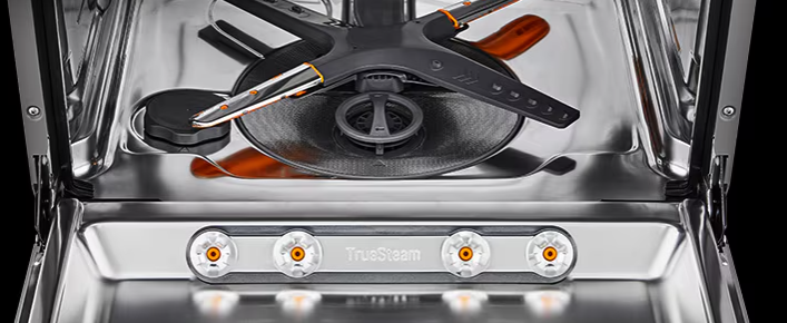 Khoang máy làm từ thép không gỉ Máy rửa bát LG TrueSteam LDT14BGA3 màu be