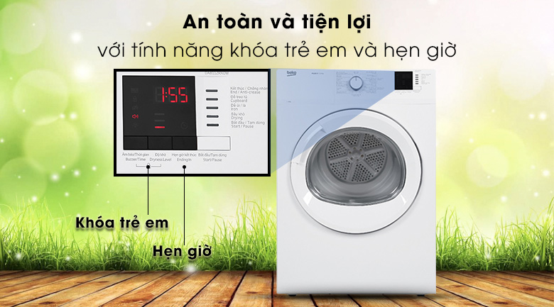 Trang bị nhiều tính năng tiện lợi Nhà Cái AX88 ATQ 2026 Tặng 88K thông hơi Beko 8Kg DA8112RX0W-W