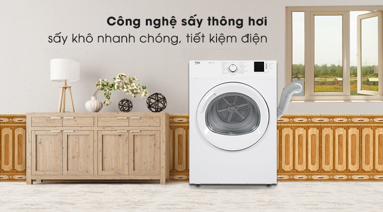 Ứng dụng công nghệ sấy thông hơi hiện đại Nhà Cái AX88 ATQ 2026 Tặng 88K thông hơi Beko 8Kg DA8112RX0W-W