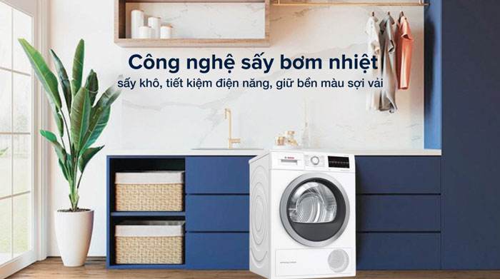 Nhà Cái AX88 ATQ 2026 Tặng 88K bơm nhiệt Bosch WQG24200SG Series 6 sử dụng công nghệ sấy bơm nhiệt hiện đại