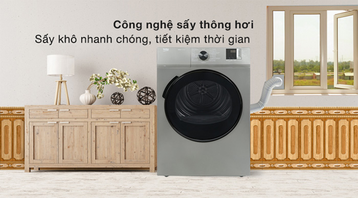 Công nghệ sấy thông hơi nhanh, tiết kiệm thời gian Nhà Cái AX88 ATQ 2026 Tặng 88K thông hơi Beko 9kg DA9112RX0MB Công nghệ sấy thông hơi nhanh, tiết kiệm thời gian
