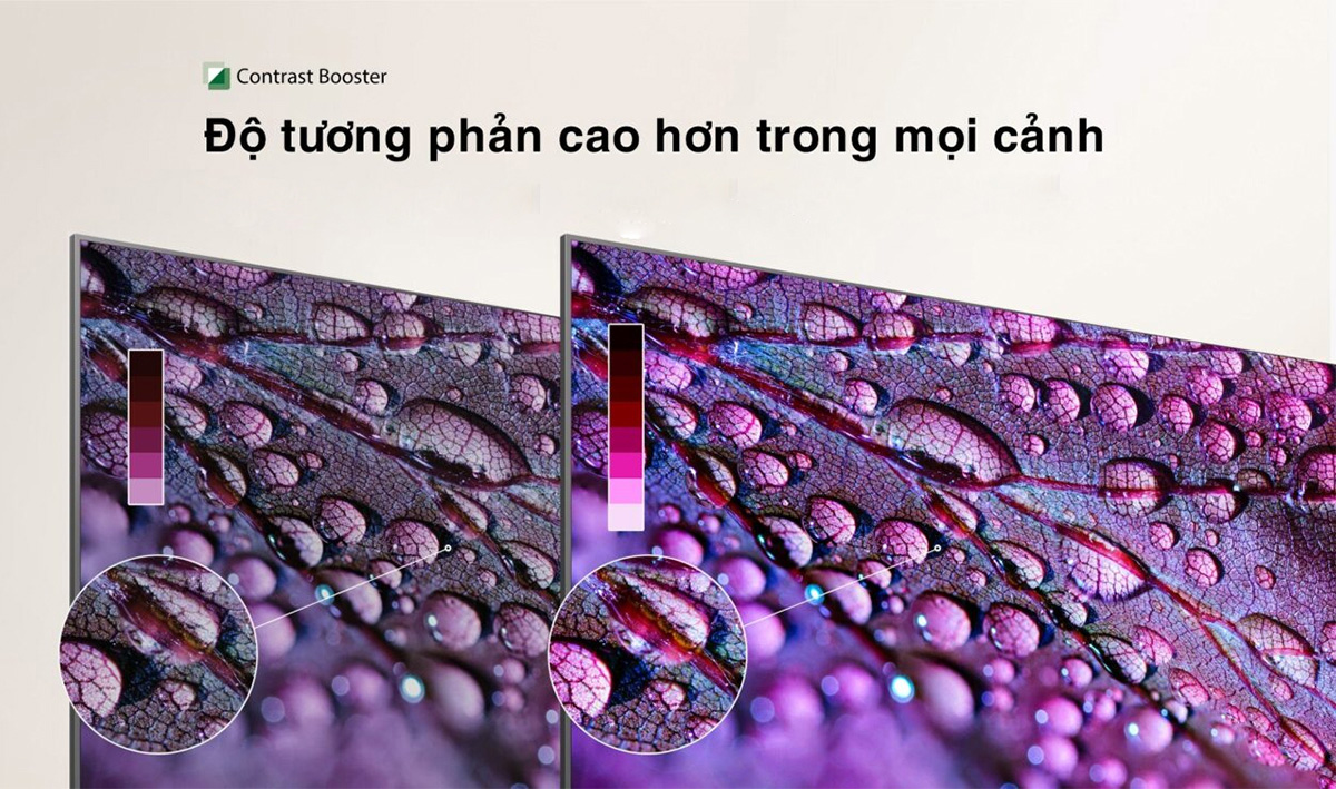 Contrast Booster tăng cường độ tương phản ưu việt Smart Tivi Full HD Toshiba 43E31MP 43 inch
