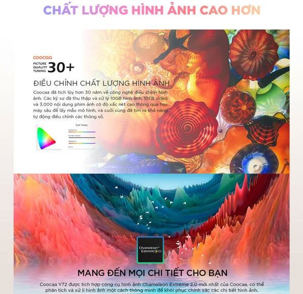 tivi Coocaa 65Y7 cho chất lượng hình ảnh rõ nét, chi tiết