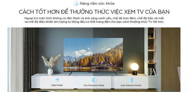 tivi Coocaa 70 inch 70C9 có công nghệ bảo vệ mắt cho người dùng tivi Coocaa 70 inch 70C9 có công nghệ bảo vệ mắt cho người dùng