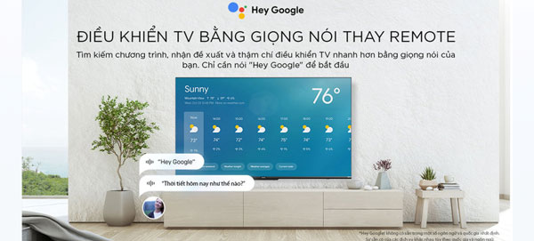 tivi Coocaa 70 inch 70C9 có khả năng điều khiển tivi bằng giọng nói tivi Coocaa 70 inch 70C9 có khả năng điều khiển tivi bằng giọng nói