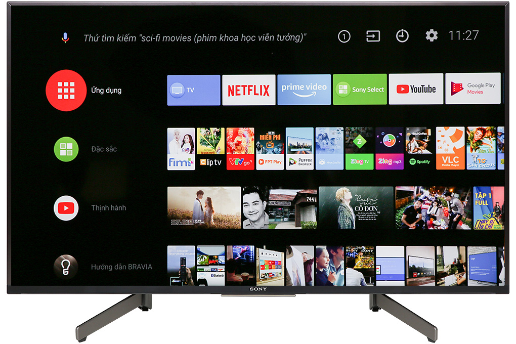 Ax88 one link truy cập Android 4K 49 inch KD-49X8500G (Đen)