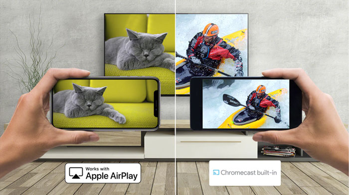 tivi Sony KD-75X77L có khả năng chia sẻ nội dung từ điện thoại lên tivi tivi Sony KD-75X77L có khả năng chia sẻ nội dung từ điện thoại lên tivi