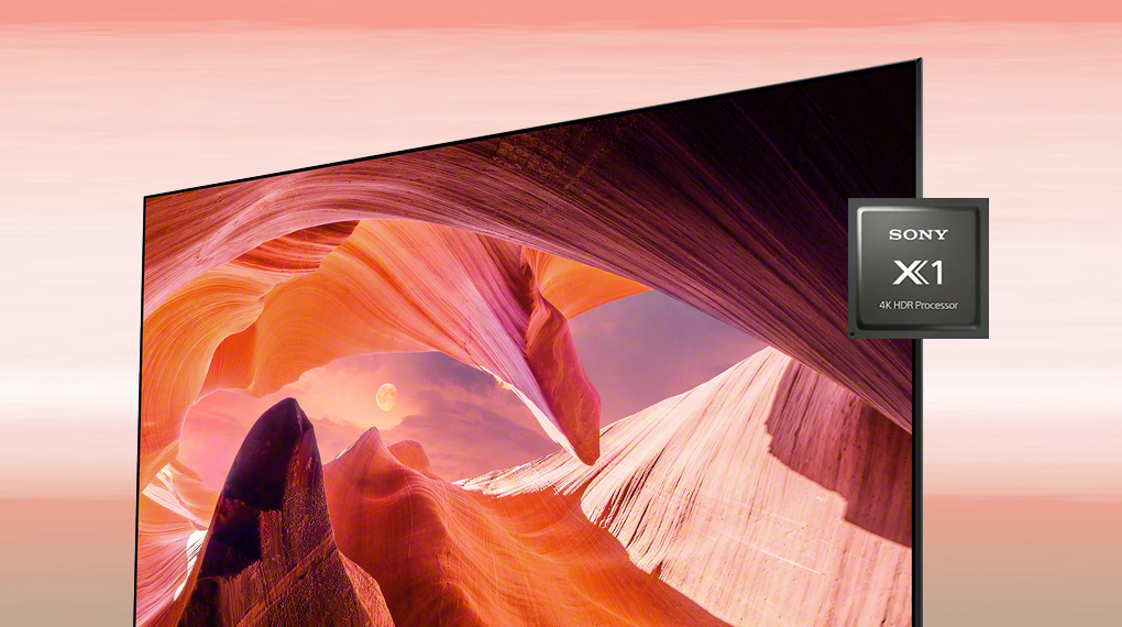 Tivi KD-85X80L dùng bộ vi xử lý 4K HDR X1™ Tivi KD-85X80L dùng bộ vi xử lý 4K HDR X1™