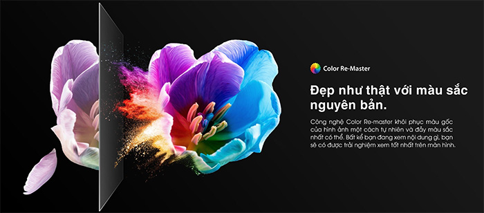 Công nghệ Color Remaster Pro Smart TV QLED 4K Toshiba 85 inch 85M450NP