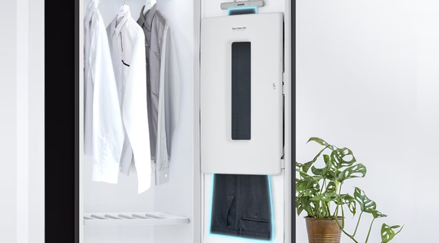 Tủ chăm sóc Ax888 bao lì xì miễn phí thông minh LG S5BOC tích hợp kẹp giữ ly quần