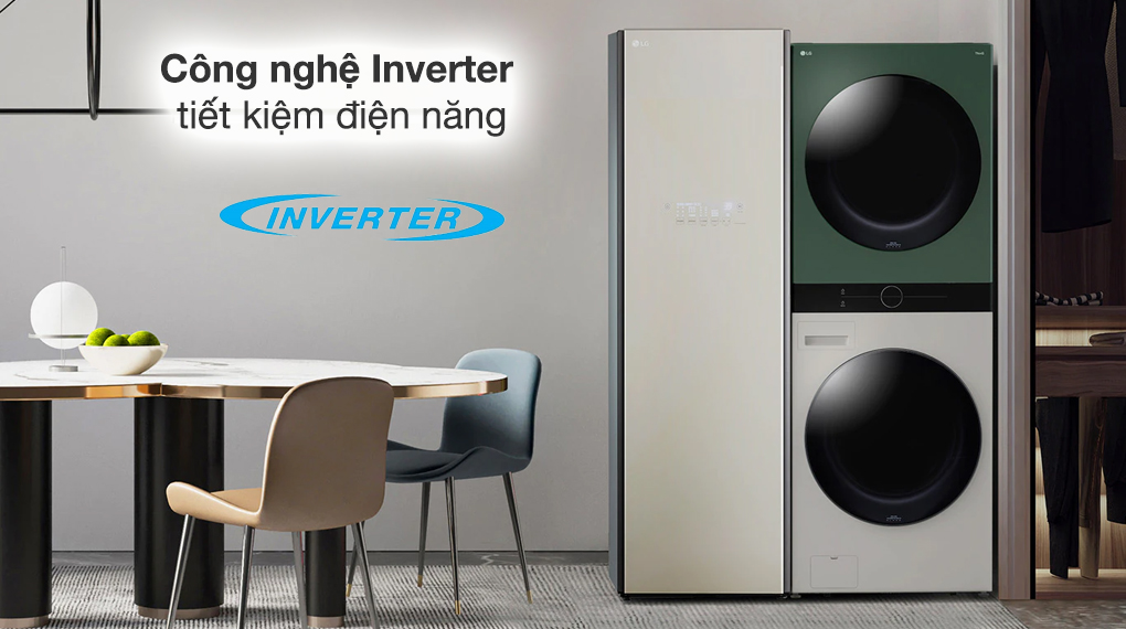 Tủ chăm sóc Ax888 bao lì xì miễn phí thông minh LG S5BOC ứng dụng công nghệ HeatPump và Inverter tiết kiệm điện hiệu quả