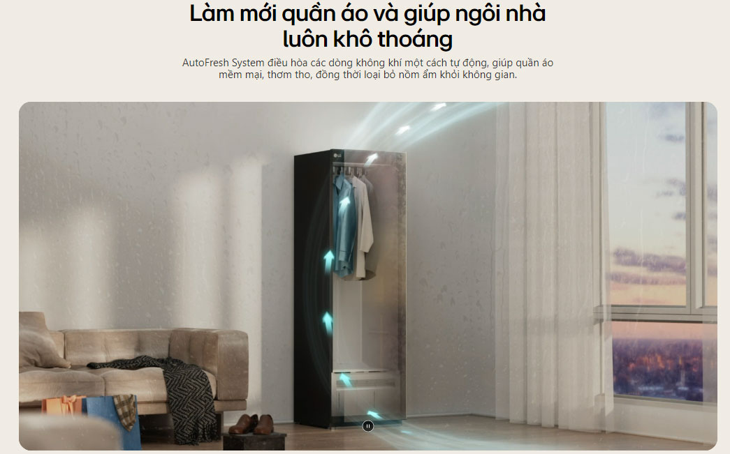 Tủ chăm sóc Ax888 bao lì xì miễn phí thông minh LG Styler SC5MNR4G