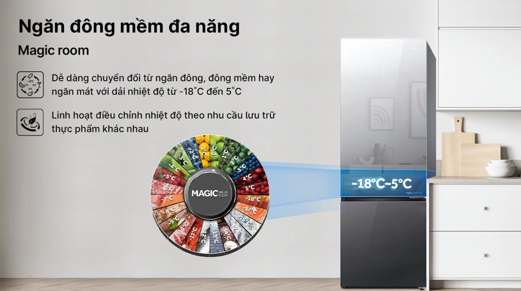 AQR-B350MA(GM) có ngăn đông mềm đa năng Ax88Win Com Link đăng ký tài khoản Aqua Inverter 292 lít AQR-B350MA(GM)
