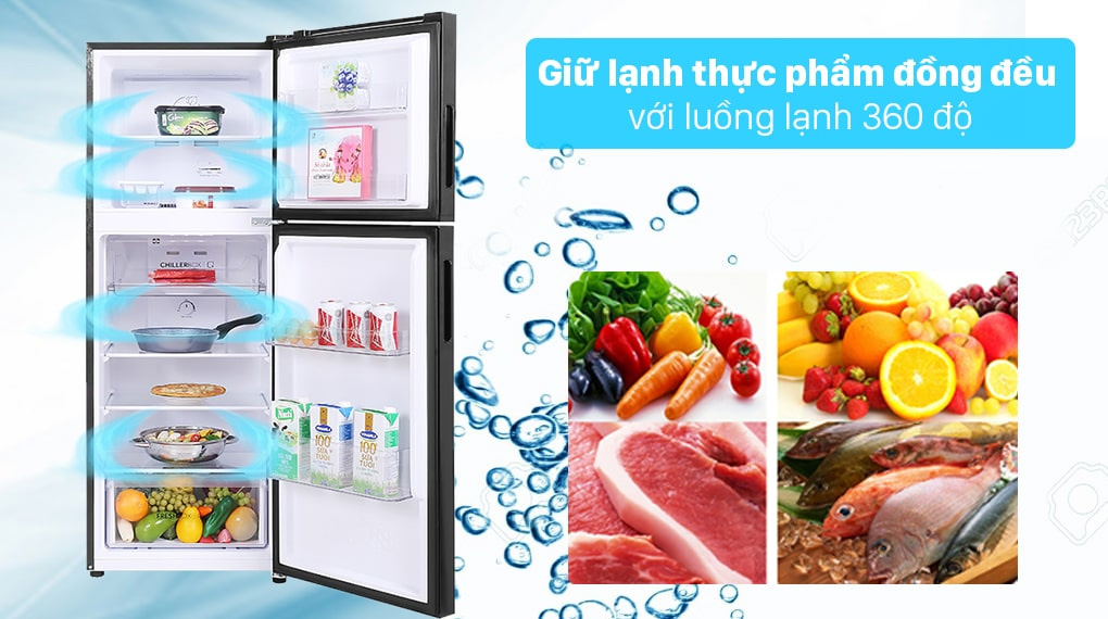 tủ lạnh 2 cánh AQUA T238FA ứng dụng công nghệ làm lạnh đa chiều Ax88Win Com Link đăng ký tài khoản Aqua Inverter 211 lít AQR-T238FA (FB) ứng dụng công nghệ làm lạnh đa chiều