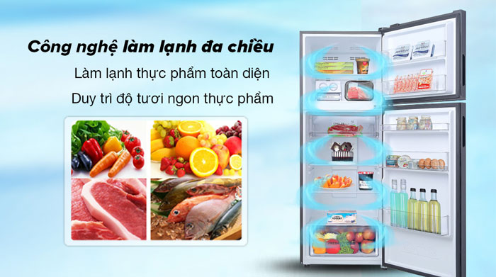 Ax88Win Com Link đăng ký tài khoản Aqua Inverter 357 lít AQR-T376FA(FB) trang bị công nghệ làm lạnh đa chiều