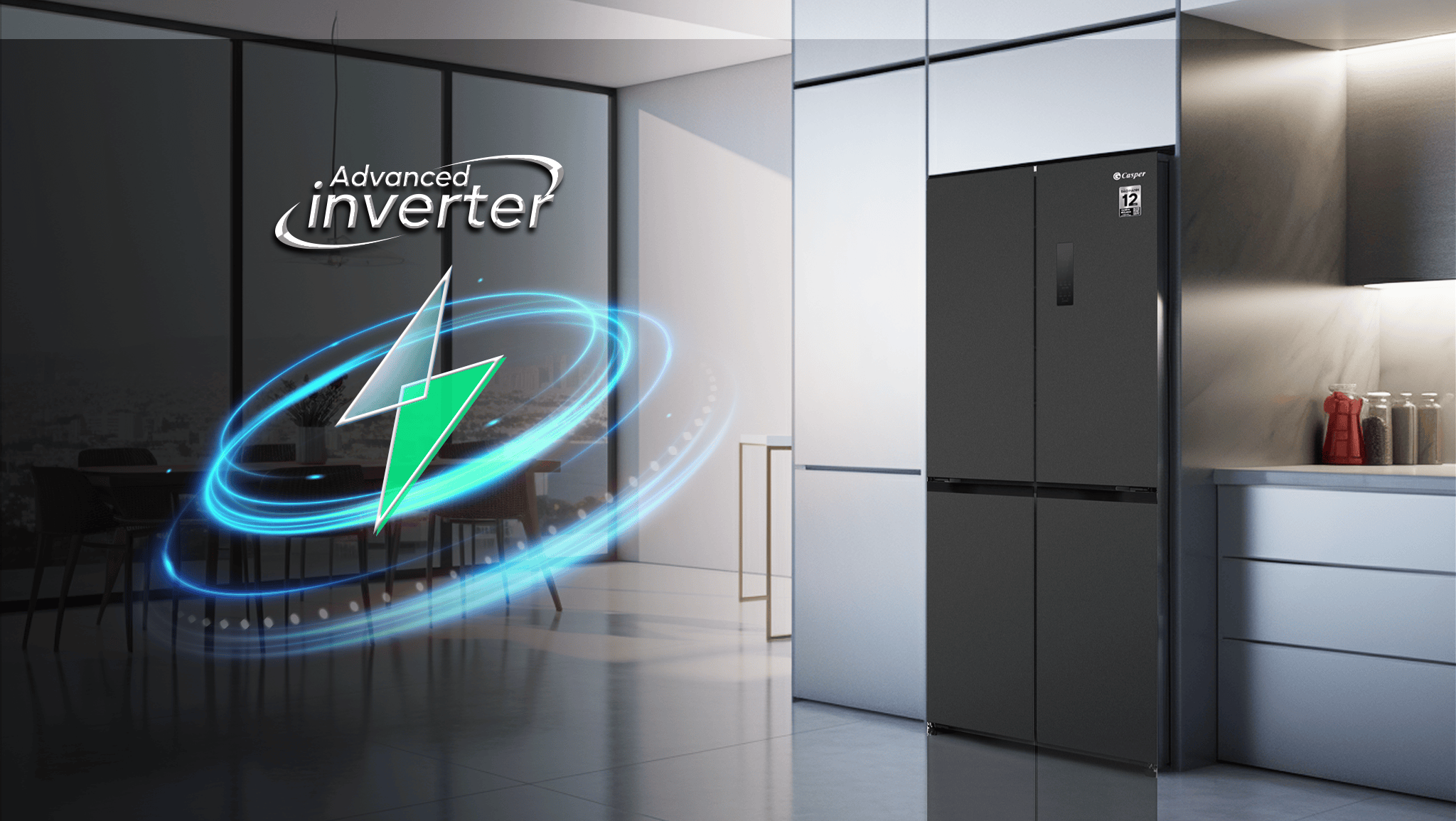 Ax88Win Com Link đăng ký tài khoản Casper Inverter 430 lít RM-430PB tích hợp máy nén Advanced Inverter