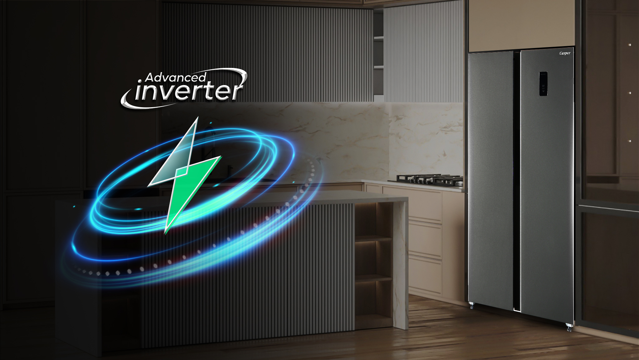 Ứng dụng công nghệ Advanced Inverter tiết kiệm điện hiệu quả Ax88Win Com Link đăng ký tài khoản Casper Inverter 495 lít RS-460PG