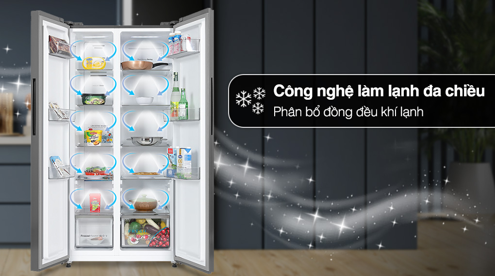 Ax88Win Com Link đăng ký tài khoản Casper Inverter Side By Side RS-460PG ứng dụng công nghệ làm lạnh đa chiều Ax88Win Com Link đăng ký tài khoản Casper Inverter 495 lít RS-460PG