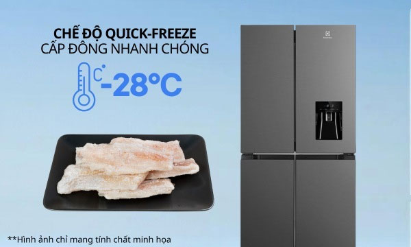 tủ lạnh Electrolux EQE4960A B có chức năng QuickFreeze tủ lạnh Electrolux EQE4960A B có chức năng QuickFreeze