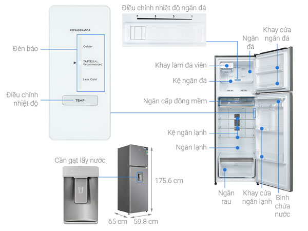 Cấu tạo của Ax88Win Com Link đăng ký tài khoản Electrolux Inverter 341 lít ETB3740K A