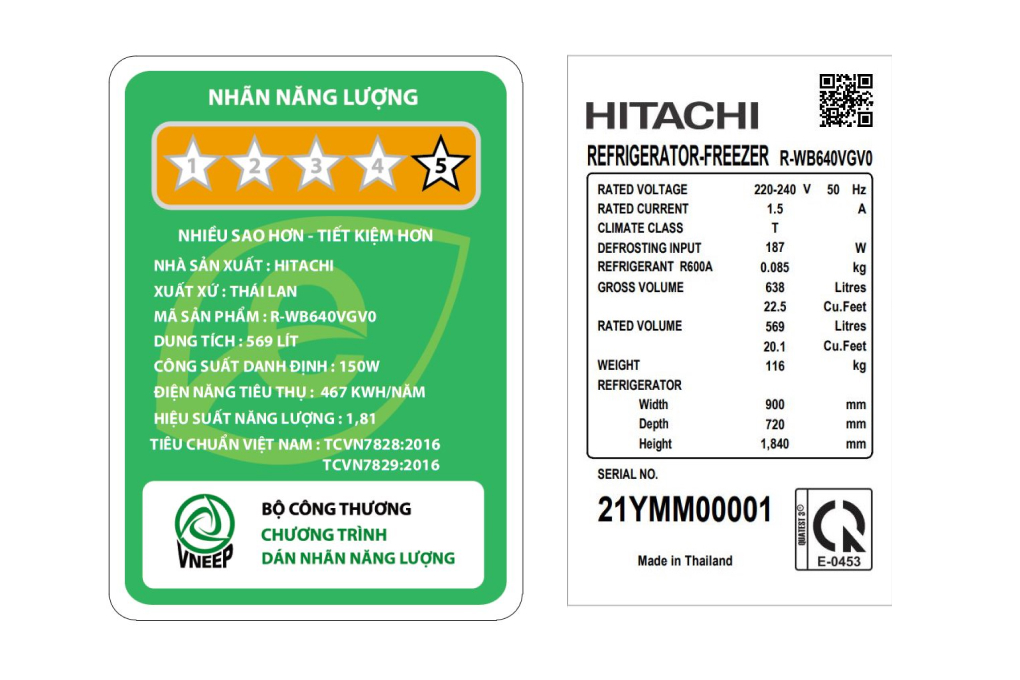 Ax88Win Com Link đăng ký tài khoản Hitachi Inverter 569 lít R-WB640VGV0(GBK) - 4 cửa