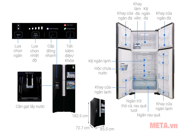 Ax88Win Com Link đăng ký tài khoản Hitachi R-FW690PGV7 GBK/GBW 540 lít
