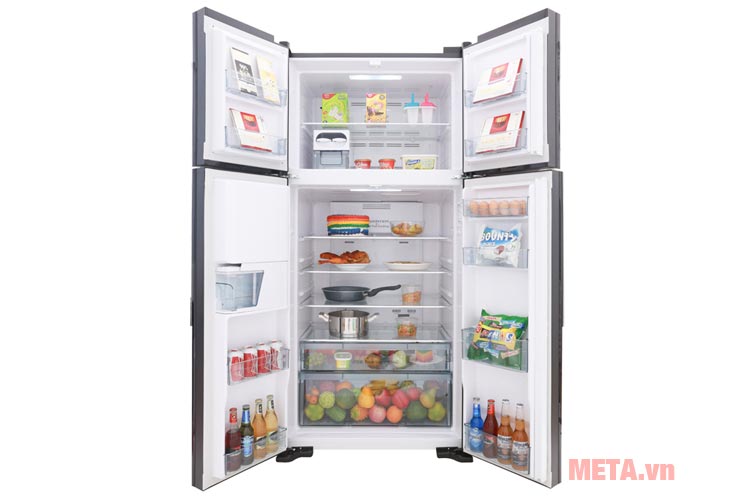 Ax88Win Com Link đăng ký tài khoản Hitachi R-FW690PGV7 GBK/GBW có dung tích tổng là 586 lít, dung tích sử dụng là 540 lít