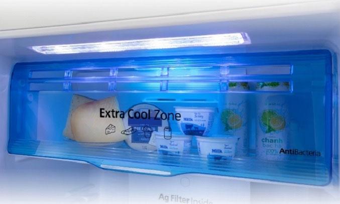 tủ lạnh Panasonic Inverter 306 lít NR TV341VGMV có ngăn lưu trữ làm lạnh nhanh tiện lợi